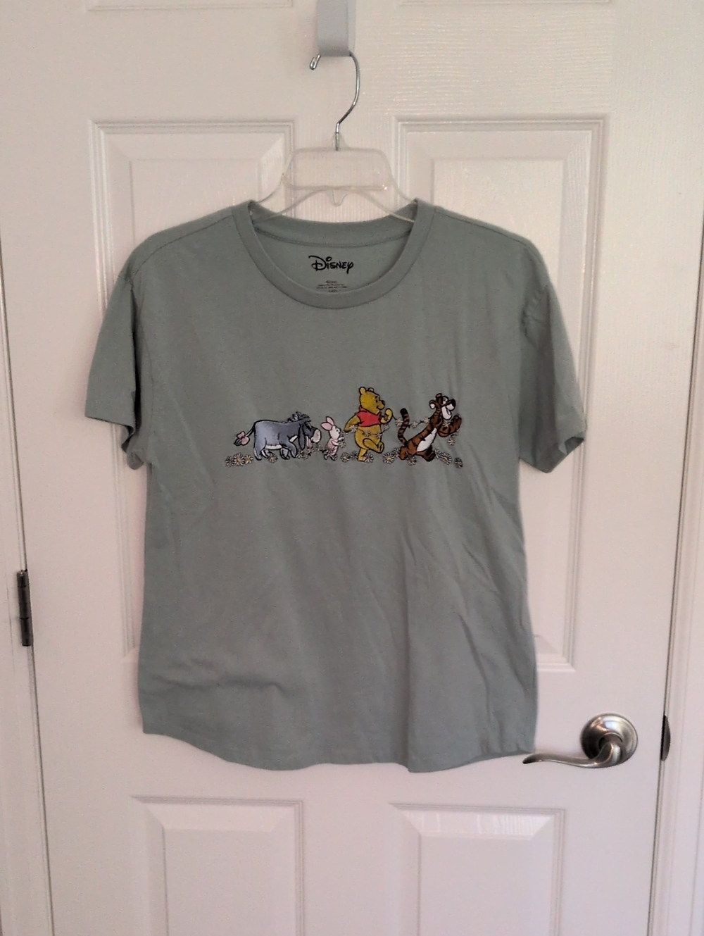Disney Winnie The Pooh Daisy Chain Tee - Sage Green - M